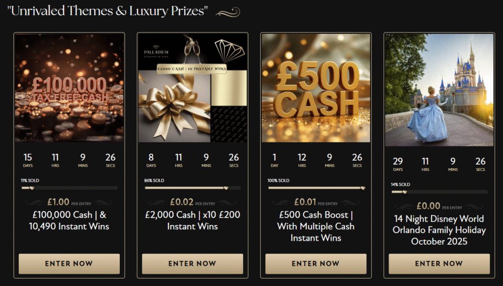 Palladium Competitions Prizes